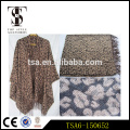 leopard printed custom printed bulk scarves wholesale cotton acrylic scarves